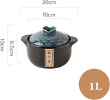 Non-Stick Heat Resistant Ceramic Clay Casserole (Assorted Print on Lid)