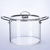 Borosilicate Sauce Pan (Metal Rim with Wooden Handle)