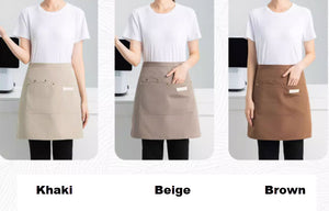 Half Length Bistro Chef Apron with pockets