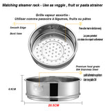 304 Stainless Steel Steamer (bamboo steamer replacement)