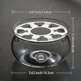 Glass Tea Warmer 5.3 in/13.5cm Diameter (Candle not Included)