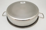 Multi purpose premium stainless steel baking dish 25 cm set of two (2)