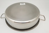 Multi purpose premium stainless steel baking dish 28 cm set of two (2)
