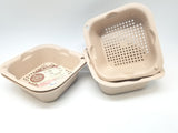 2-Layer Wheat Straw Strainer made of Natural Wheat Straw Biodegradable (4 pieces set)