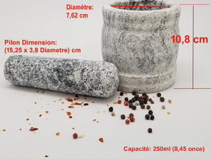 Natural Granite / Marble Mortar & Pestle