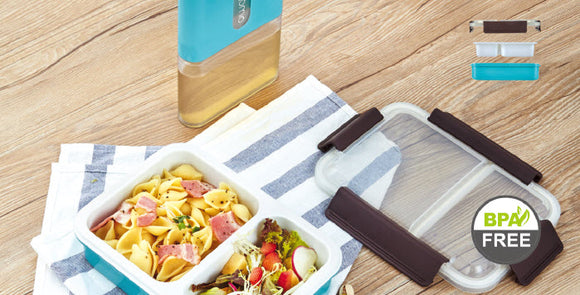 1L Insulated Lunch Box with Water Bottle