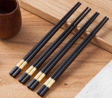 Elegant Alloy Chopsticks - 10 pairs