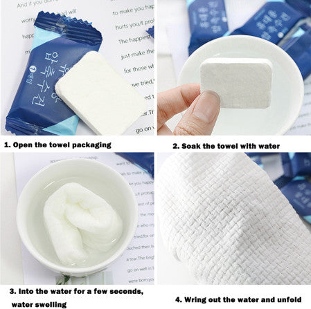 20pcs Disposable Portable Travel Cotton Compressed Towel Mini Face Car –  Sunwealth Easy Living