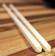 10 Pairs Melamine Chopsticks - Ivory White